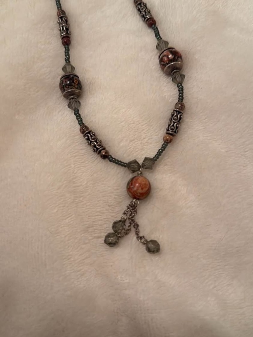 Genuine stone necklace